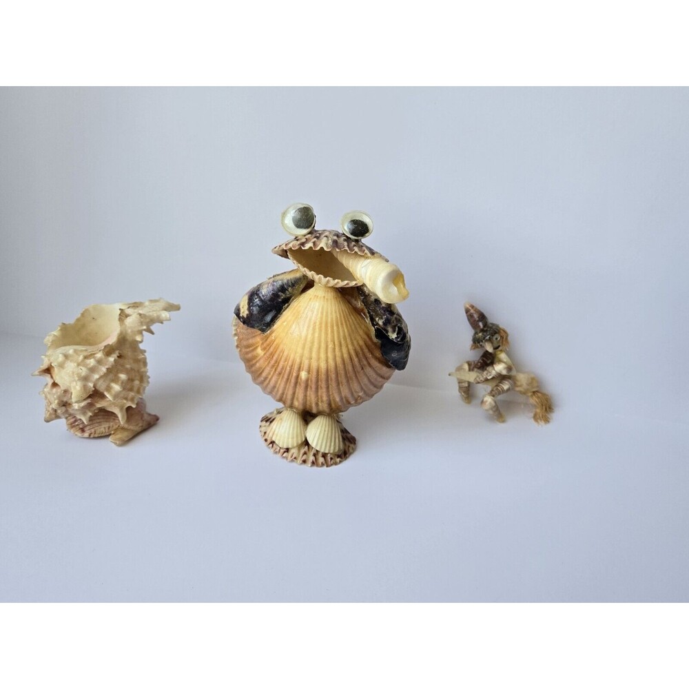 Sea Shell Figures Vintage From Mexico